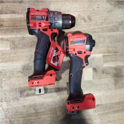 HOUSTON LOCATION - AS-IS (APPEARS LIKE NEW) Milwaukee M18 FUEL 18V Lithium-Ion Brushless Cordless Hammer Drill and Impact Driver Combo Kit