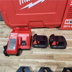 HOUSTON LOCATION - AS-IS Milwaukee 18V Lithium-Ion Cordless Short Throw Press Tool with 3 PEX Crimp Jaws Kit