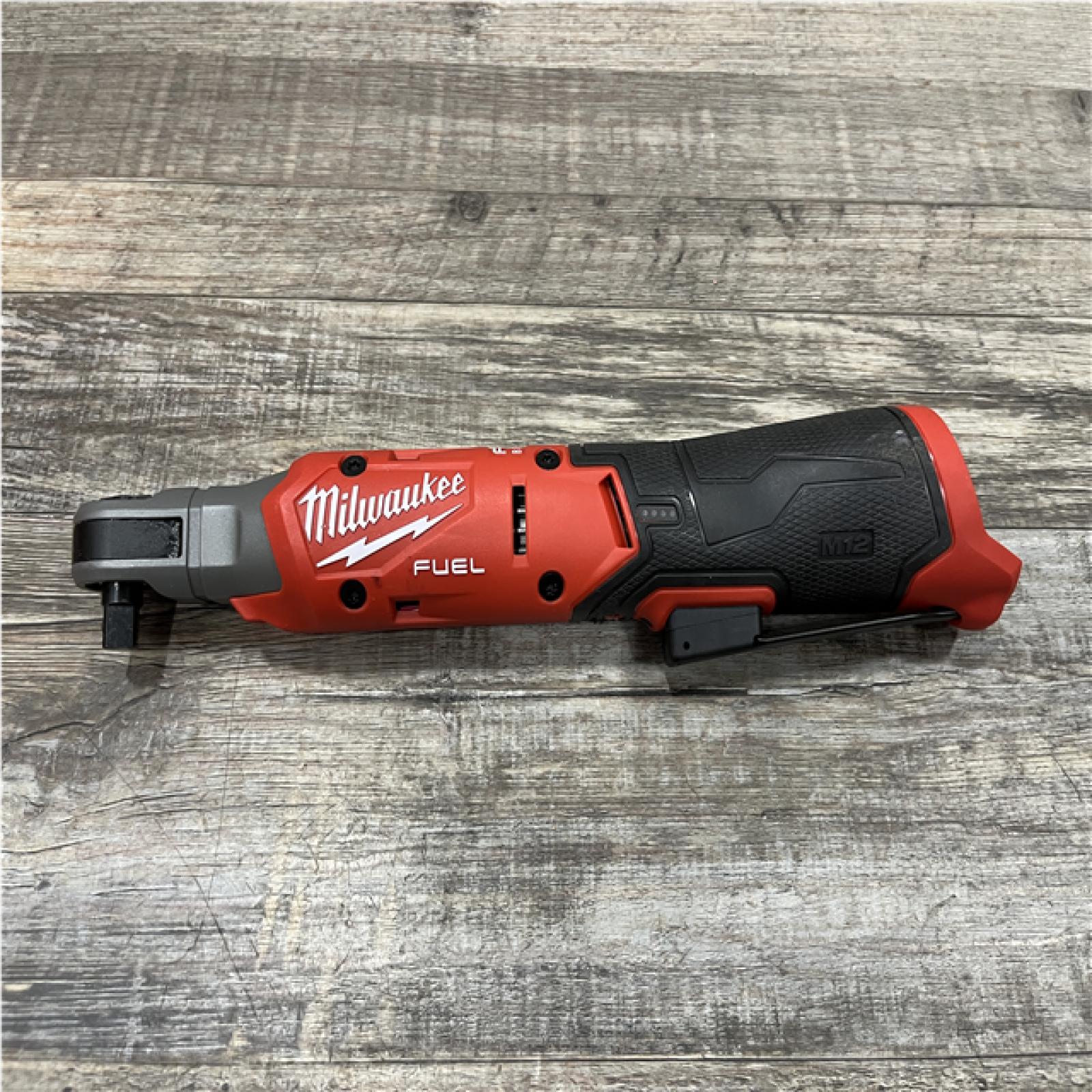 AS-IS Milwaukee FUEL 12V Lithium-Ion Compact 3/8 in. Cordless Ratchet (Tool-Only)
