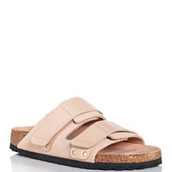 NEW! Birkenstock Women's Double Strap Slide Sandals - Beige -  SZ 6