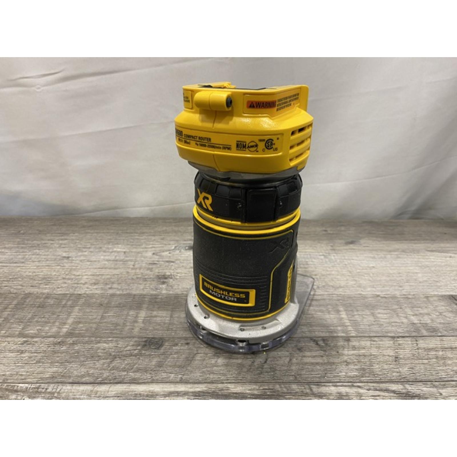 AS-IS DEWALT 20V MAX XR Cordless Brushless Fixed Base Compact Router (Tool Only)