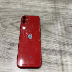 AS-IS Apple iPhone 11 64GB  model MWJG2LL/A  A2111  Red