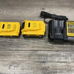 LIKE NEW - DEWALT 20V MAX Lithium-Ion Battery Kit with 5.0Ah and 2.0Ah Battery and Charger