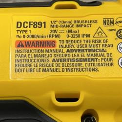 LIKE NEW - DEWALT 20V MAX XR Cordless 1/2 in. Impact Wrench (Tool Only)