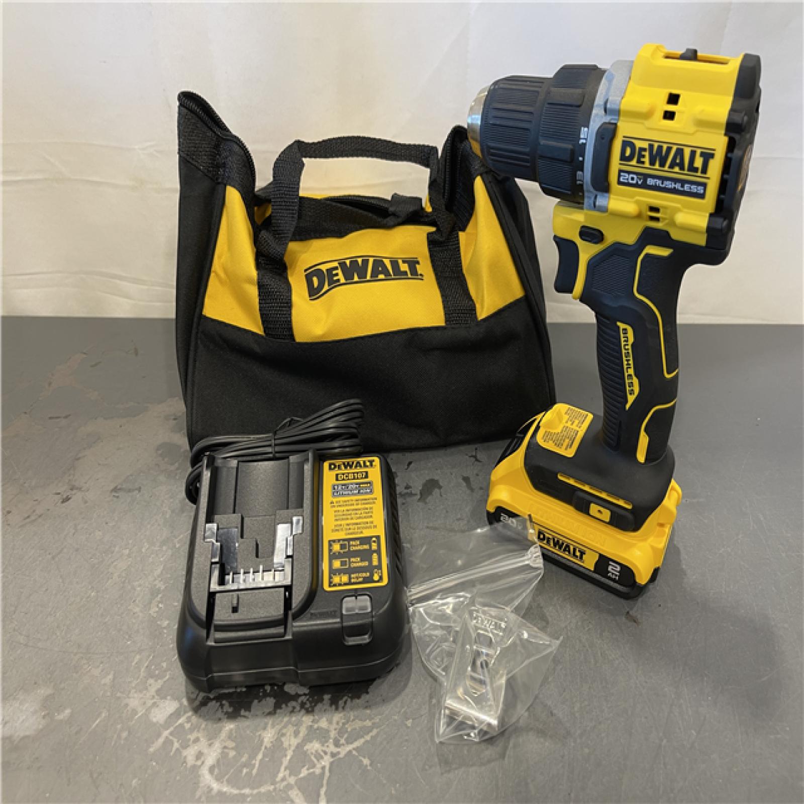 AS-IS - DeWalt ATOMIC 20-Volt Lithium-Ion Cordless Compact 1/2 in. Drill/Driver Kit