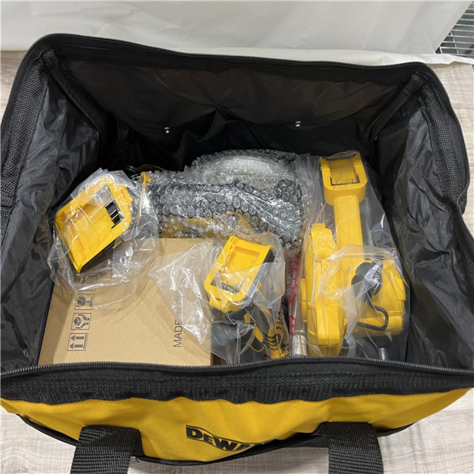 AS-IS DEWALT 20-Volt Max Lithium-Ion 10-Tool Cordless Combo Kit with Two 2.0 Ah Batteries  Charger and 2 Bags