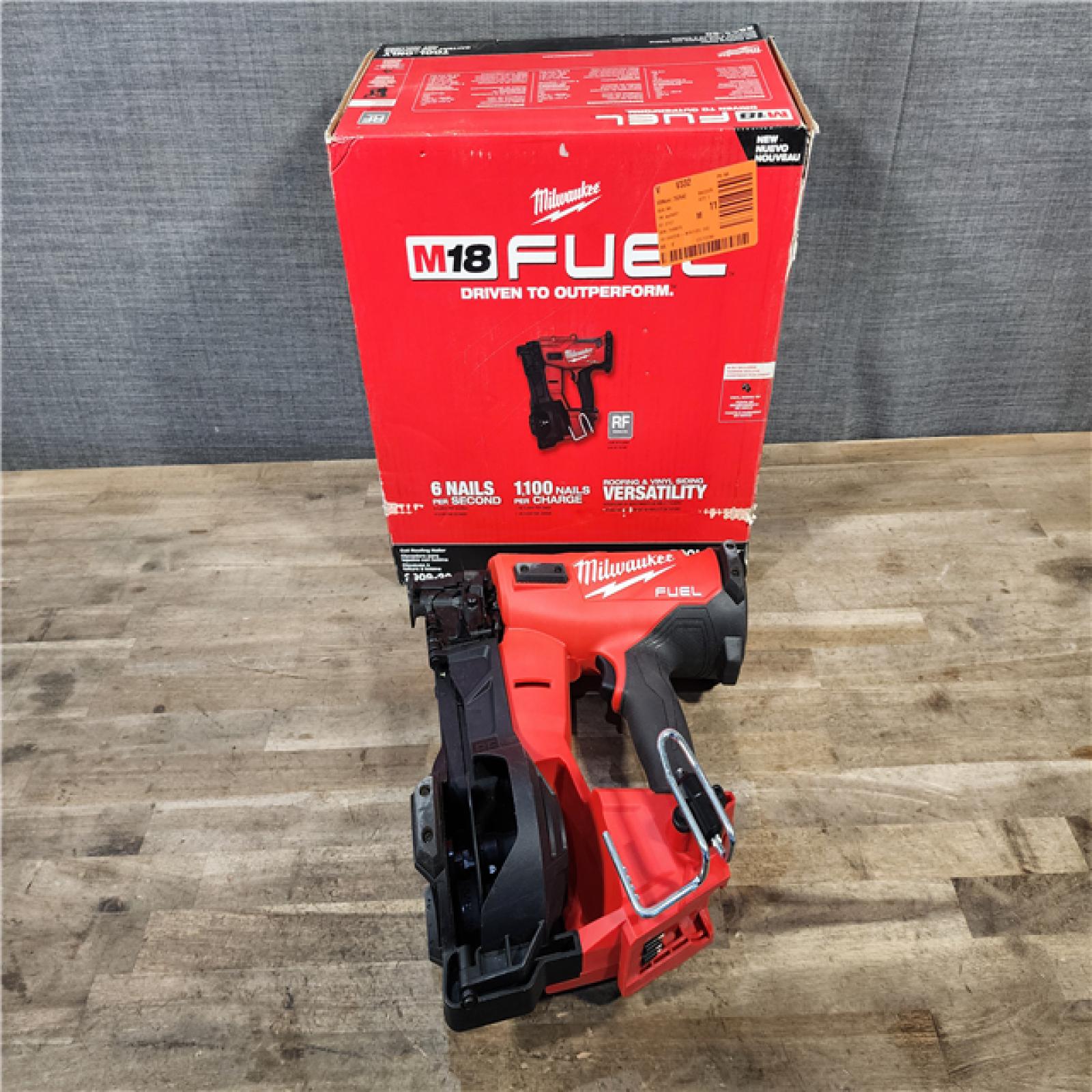 HOUSTON LOCATION - AS-IS Milwaukee M18 FUEL Coil Roofing Nailer (TOOL ONLY)