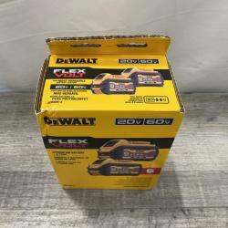 NEW - DEWALT FLEXVOLT 20V/60V MAX Lithium-Ion 6.0Ah Battery Pack (2 Pack)
