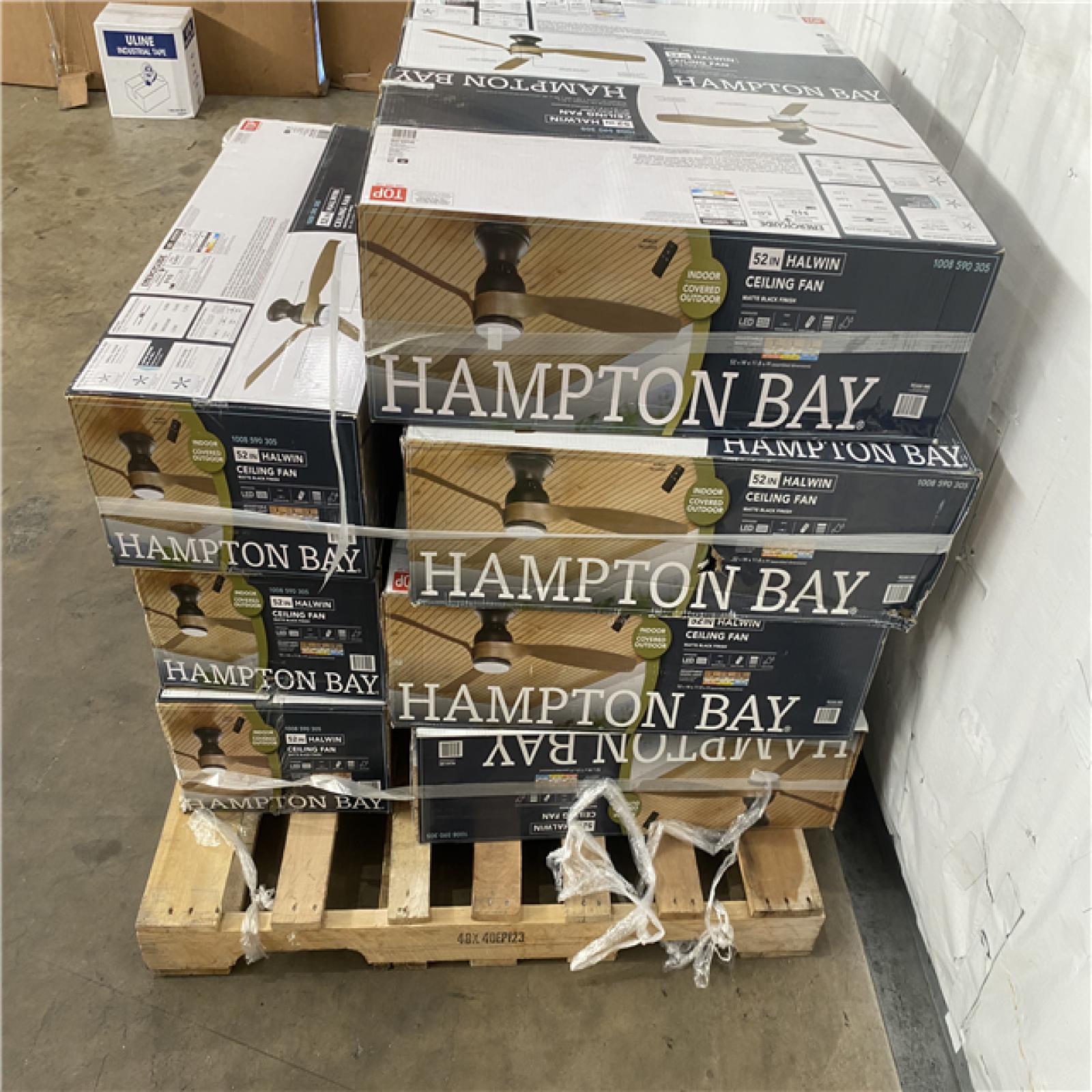 Houston Location AS IS - Home Improvement Pallet Hampton Bay 52 inch Ceiling Fan