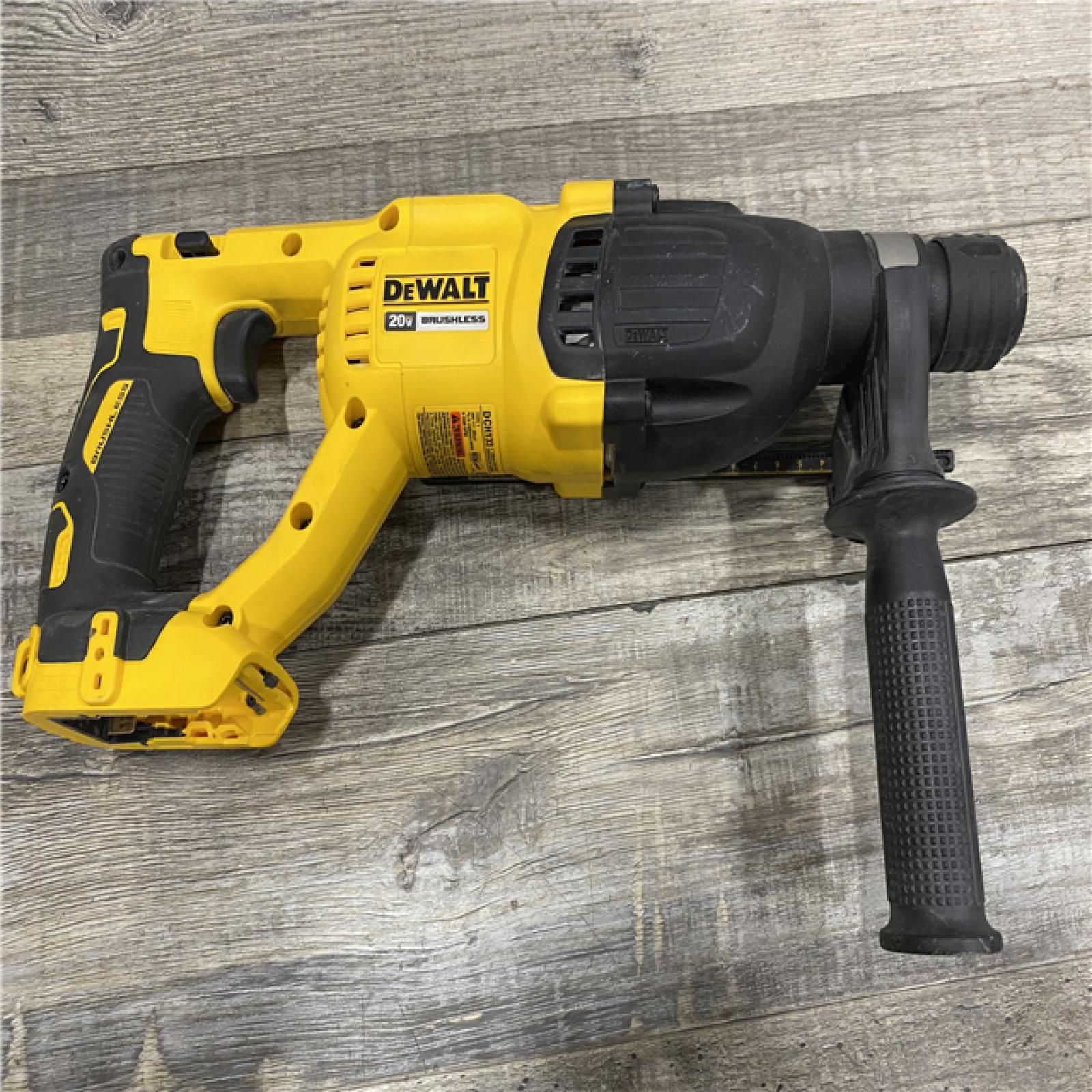 AS-IS DEWALT 20V MAX Cordless Brushless 1 in. SDS Plus D-Handle Concrete and Masonry Rotary Hammer (Tool Only)