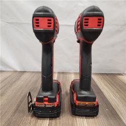 AS-IS- Milwaukee 18V Cordless Brushed 2-Tool Drill/Driver and Impact Driver Kit