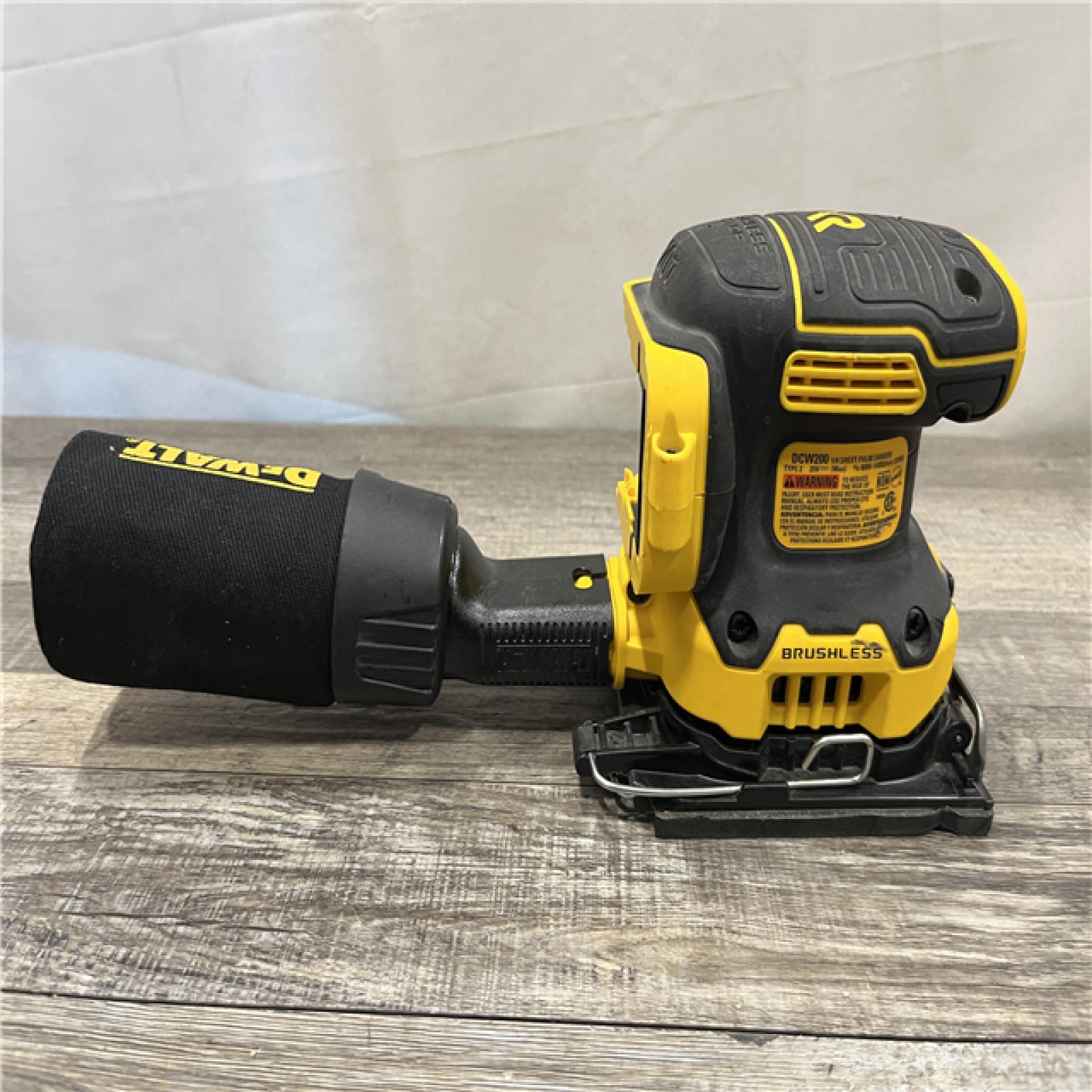 AS-IS DEWALT 20V MAX XR Brushless Cordless 1/4 Sheet Variable Speed Sander (Tool Only)