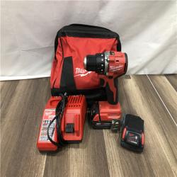 AS-IS Milwaukee 18V Lithium-Ion Brushless Cordless 1/2 in. Compact Drill/Driver Kit