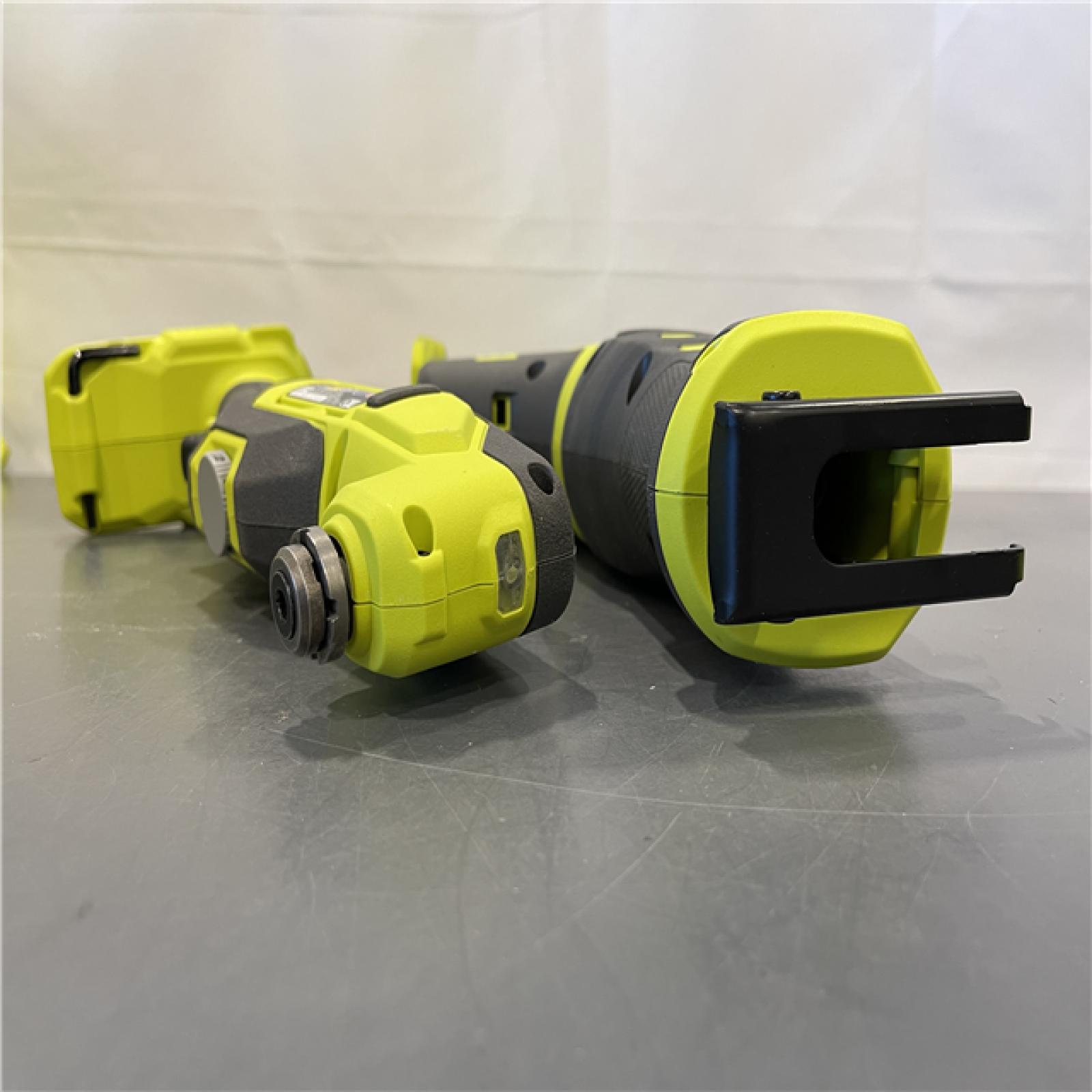 AS-IS - ONE+ 18V Cordless 6-Tool Combo Kit with 1.5 Ah Battery, 4.0 Ah Battery, and Charger