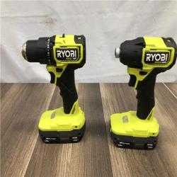AS-IS RYOBI ONE+ HP 18V Brushless Cordless Compact 1/2 in. Drill and Impact Driver Kit