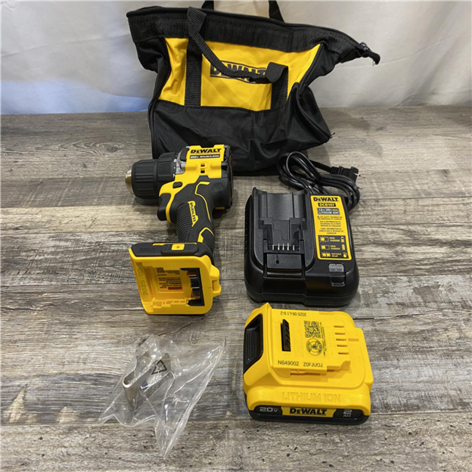 AS-IS DEWALT Atomic 20V Lithium-Ion Cordless Compact 1/2 in. Drill/Driver Kit