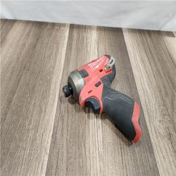 AS-IS - Milwaukee M12 FUEL SURGE 12V Lithium-Ion Brushless Cordless 1/4 in. Hex Impact Driver Compact Kit