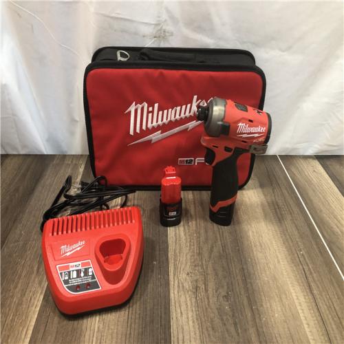 AS-IS Milwaukee FUEL SURGE 12V Lithium-Ion Brushless Cordless 1/4 in. Hex Impact Driver Compact Kit