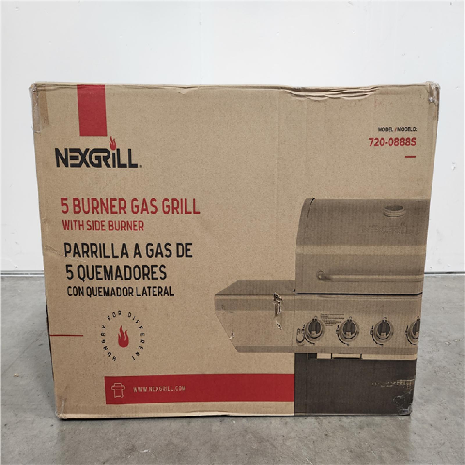 Phoenix Location NEW Nexgrill 5-Burner Propane Gas Grill in Stainless Steel with Side Burner and Condiment Rack 720-088S