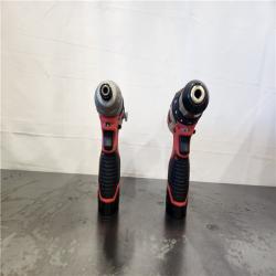 AS-IS- Milwaukee 12V Lithium-Ion Cordless Drill Driver/Impact Driver Combo Kit