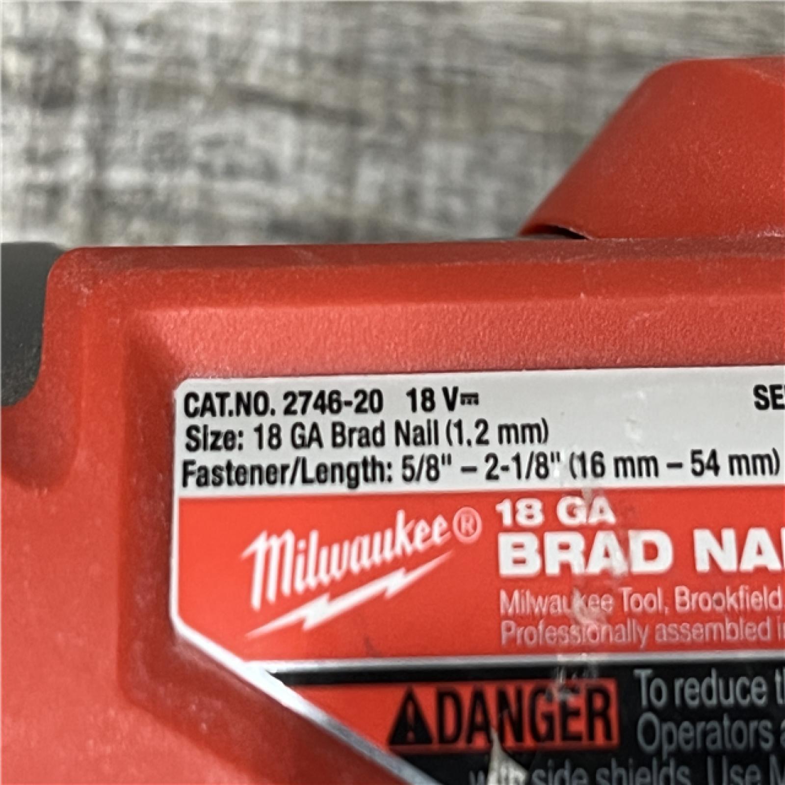 AS-IS Milwaukee FUEL 18-Volt Lithium-Ion Brushless Cordless Gen II 18-Gauge Brad Nailer (Tool-Only)