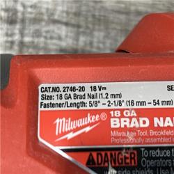 AS-IS Milwaukee FUEL 18-Volt Lithium-Ion Brushless Cordless Gen II 18-Gauge Brad Nailer (Tool-Only)