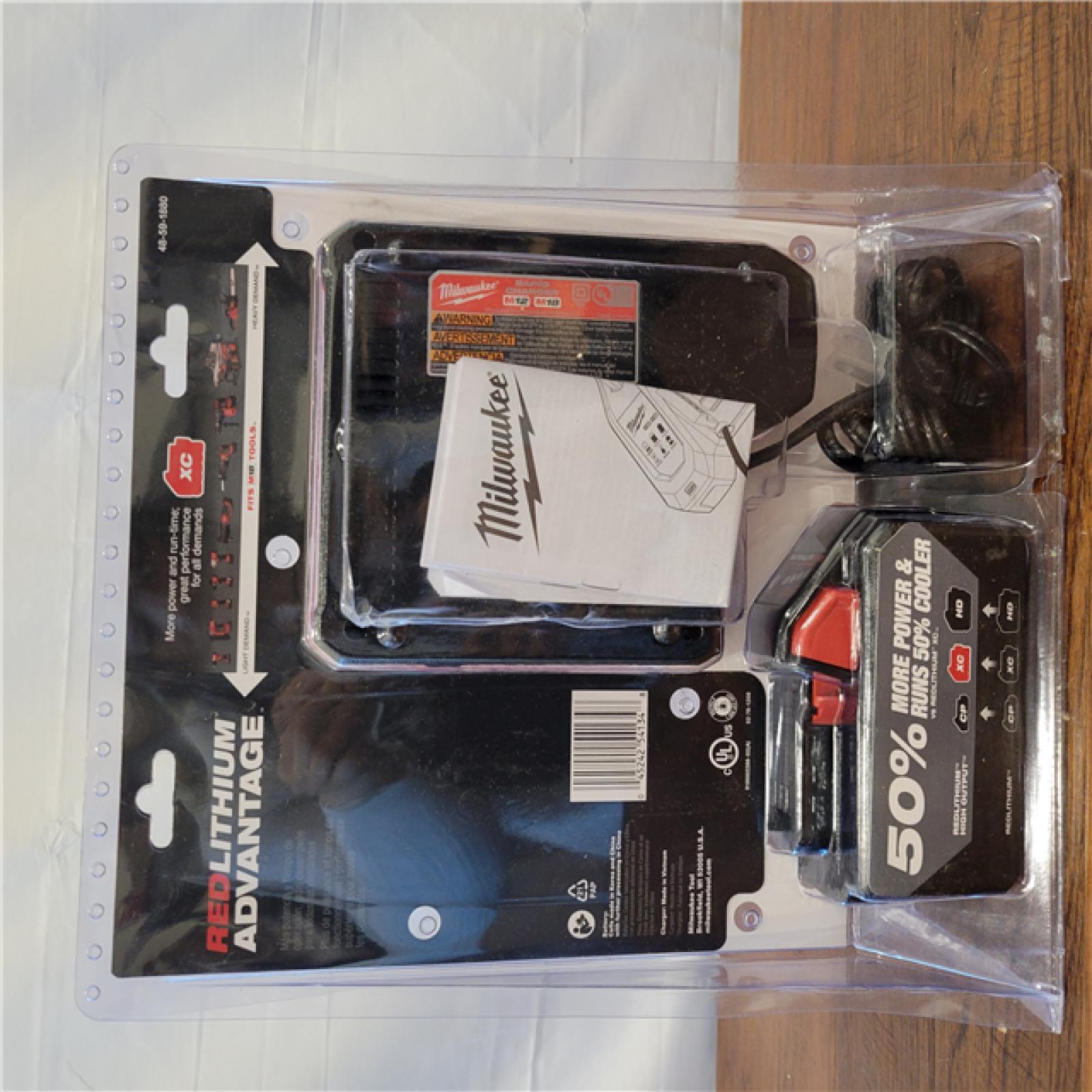 NEW! Milwaukee M18 18-Volt Lithium-Ion HIGH OUTPUT Starter Kit with XC 8.0Ah Battery and Rapid Charger