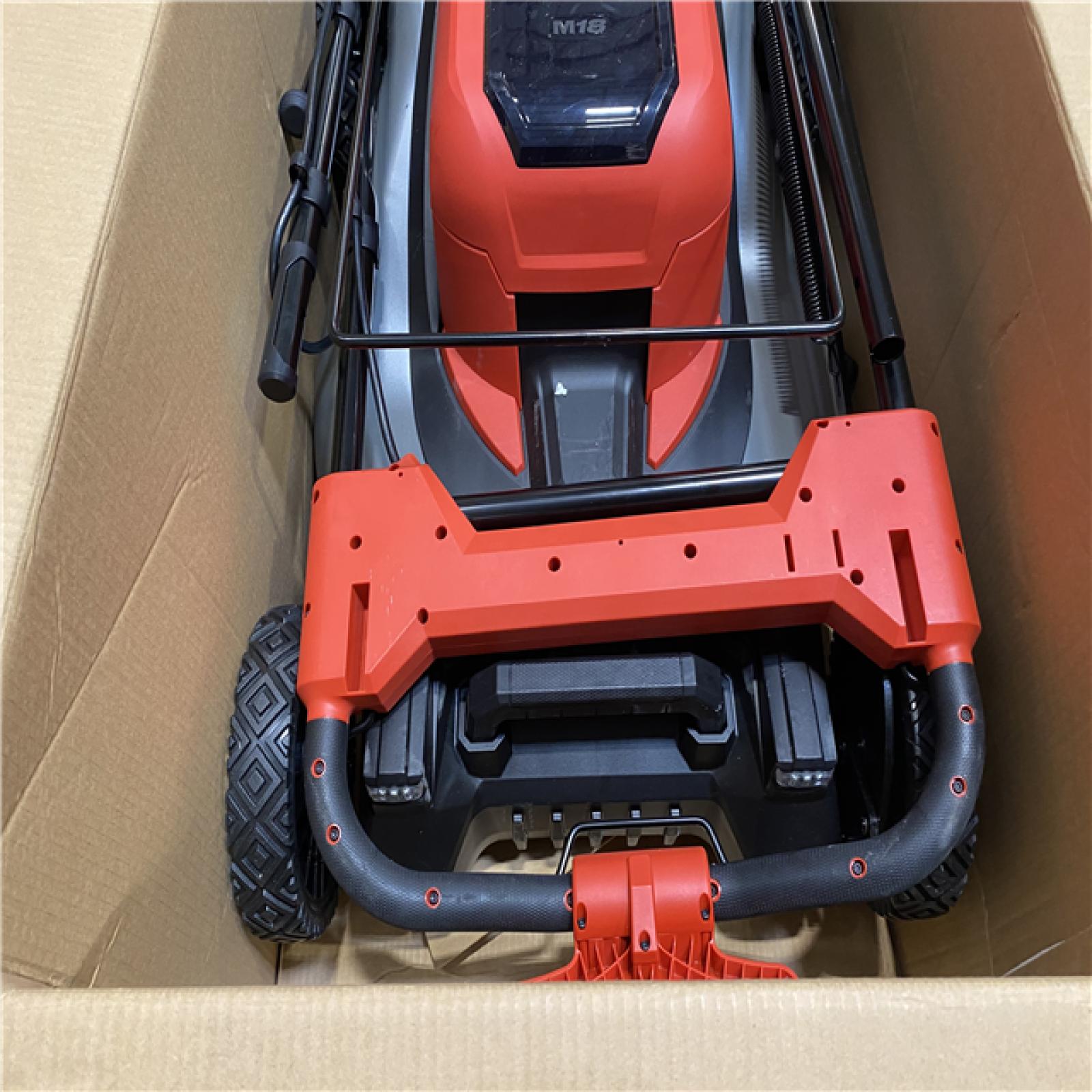 Dallas Location - As-Is Milwaukee M18 FUEL Brushless Cordless 21 in. Walk Behind Dual Battery Self-Propelled Mower Kit