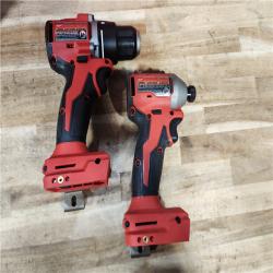 HOUSTON LOCATION - AS-IS Milwaukee 18V Lithium-Ion Brushless Cordless Compact Drill/Impact Combo Kit