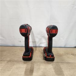 AS-IS- Milwaukee 18V Lithium-Ion Cordless Drill Driver/Impact Driver Combo Kit