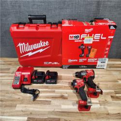 HOUSTON LOCATION - AS-IS Milwaukee  FUEL 18V Lithium-Ion Brushless Cordless Hammer Drill and Impact Driver Combo Kit