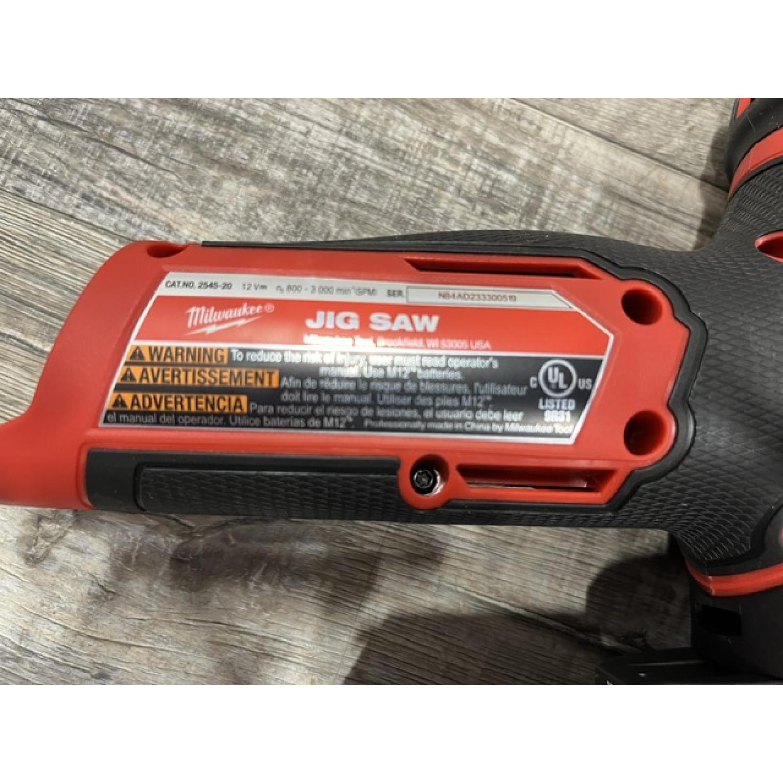 AS-IS Milwaukee 12V Fuel Lithium-Ion Cordless Jig Saw (Tool-Only)