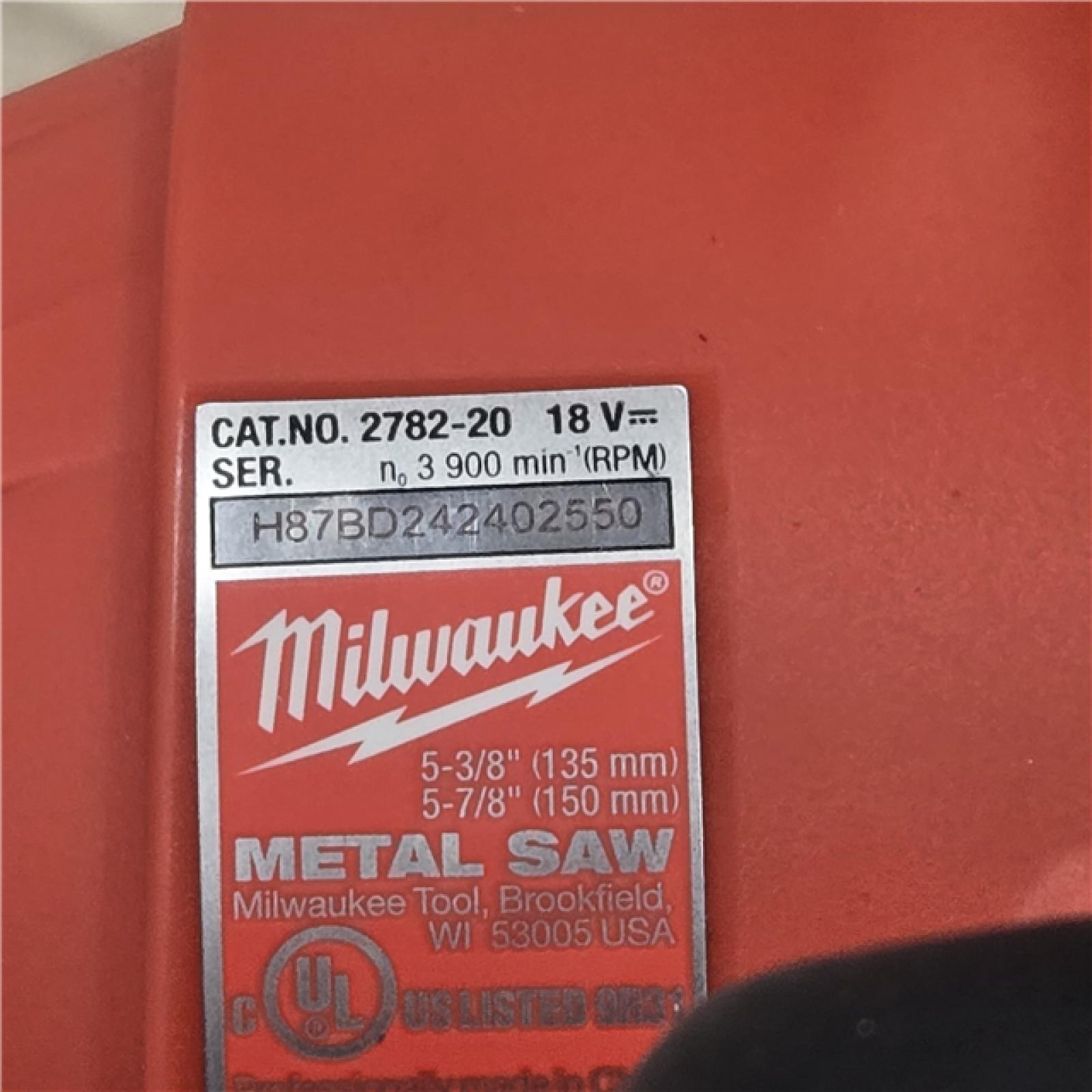 AS-IS Milwaukee 2782-20 M18 FUEL 18V 5-3/8 Cordless Metal Saw