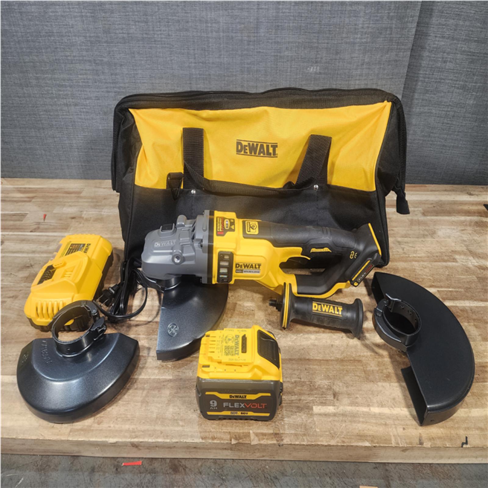 Houston Location AS-IS DEWALT DCG460 XR FlexVolt Angle Grinder 230mm 54V DCG460X2-GB