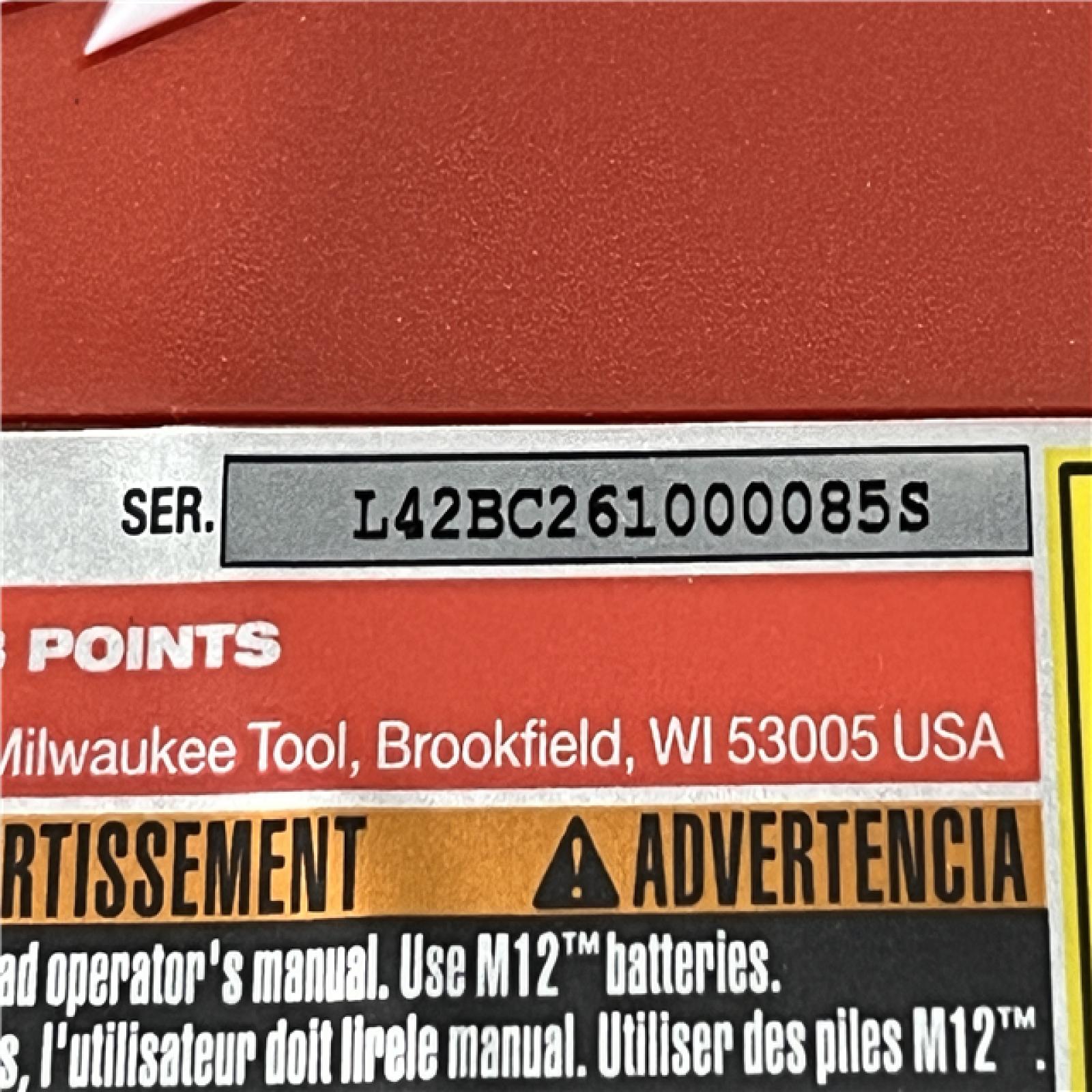 AS-IS Milwaukee 12-Volt Lithium-Ion Cordless Green 125 ft. Cross Line and Plumb Points Laser Level (Tool-Only)