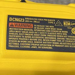 AS-IS DEWALT ATOMIC 20V MAX Lithium Ion Cordless 23 Gauge Pin Nailer Kit