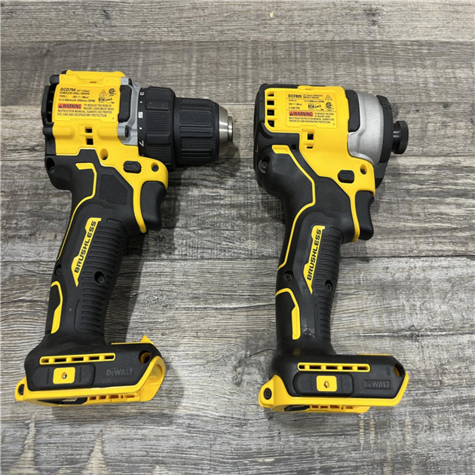 AS-IS DEWALT ATOMIC 20-Volt MAX Lithium-Ion Cordless Combo Kit