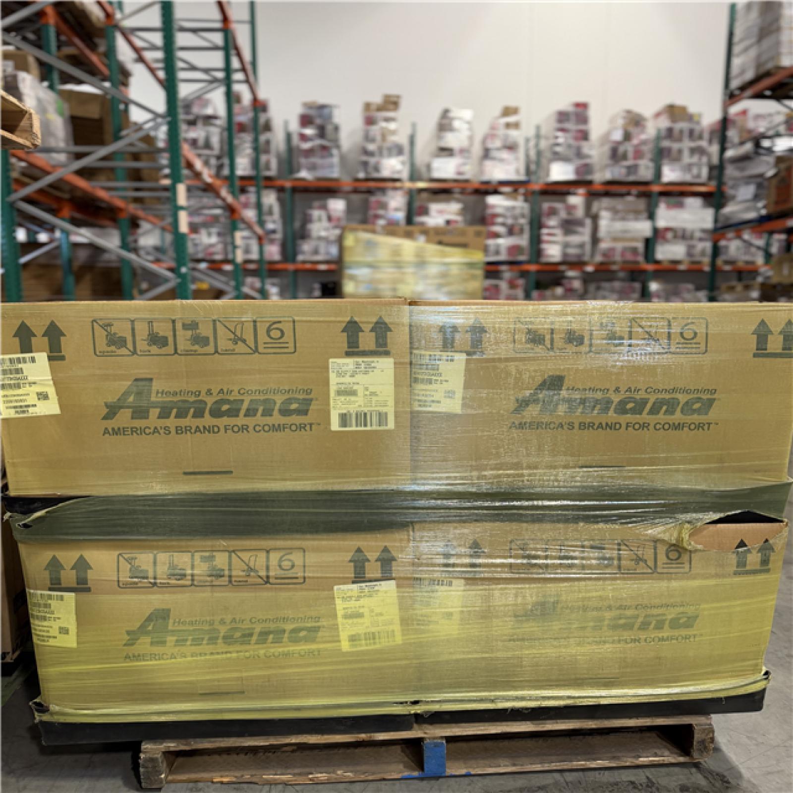 DALLAS LOCATION - AMANA HEATING AND AIRCONDITIONING PALLET -(4 UNITS)
