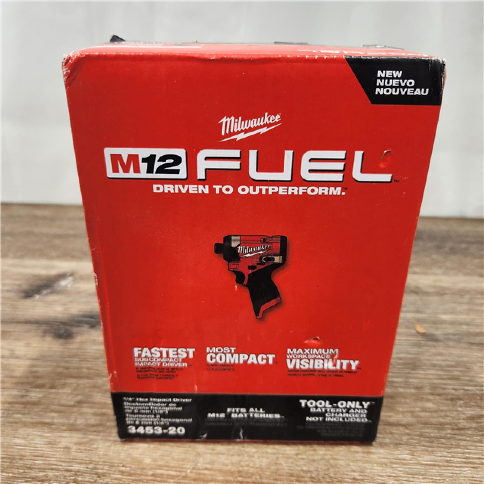 AS-IS Milwaukee M12 FUEL 12 V 1/4 in. Cordless Brushless Impact Driver Tool Only