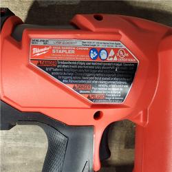 HOUSTON LOCATION - AS-IS MILWAUKEE FUEL 18-Volt Lithium-Ion Brushless Cordless 18-Gauge 1/4 in. Narrow Crown Stapler (Tool-Only)