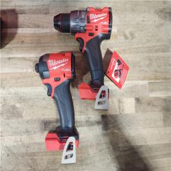 HOUSTON LOCATION - AS-IS (APPEARS LIKE NEW) Milwaukee FUEL 18V Lithium-Ion Brushless Cordless Hammer Drill and Impact Driver Combo Kit