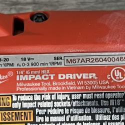 AS-IS Milwaukee FUEL 18V Lithium-Ion Brushless Cordless Hammer Drill and Impact Driver Combo Kit