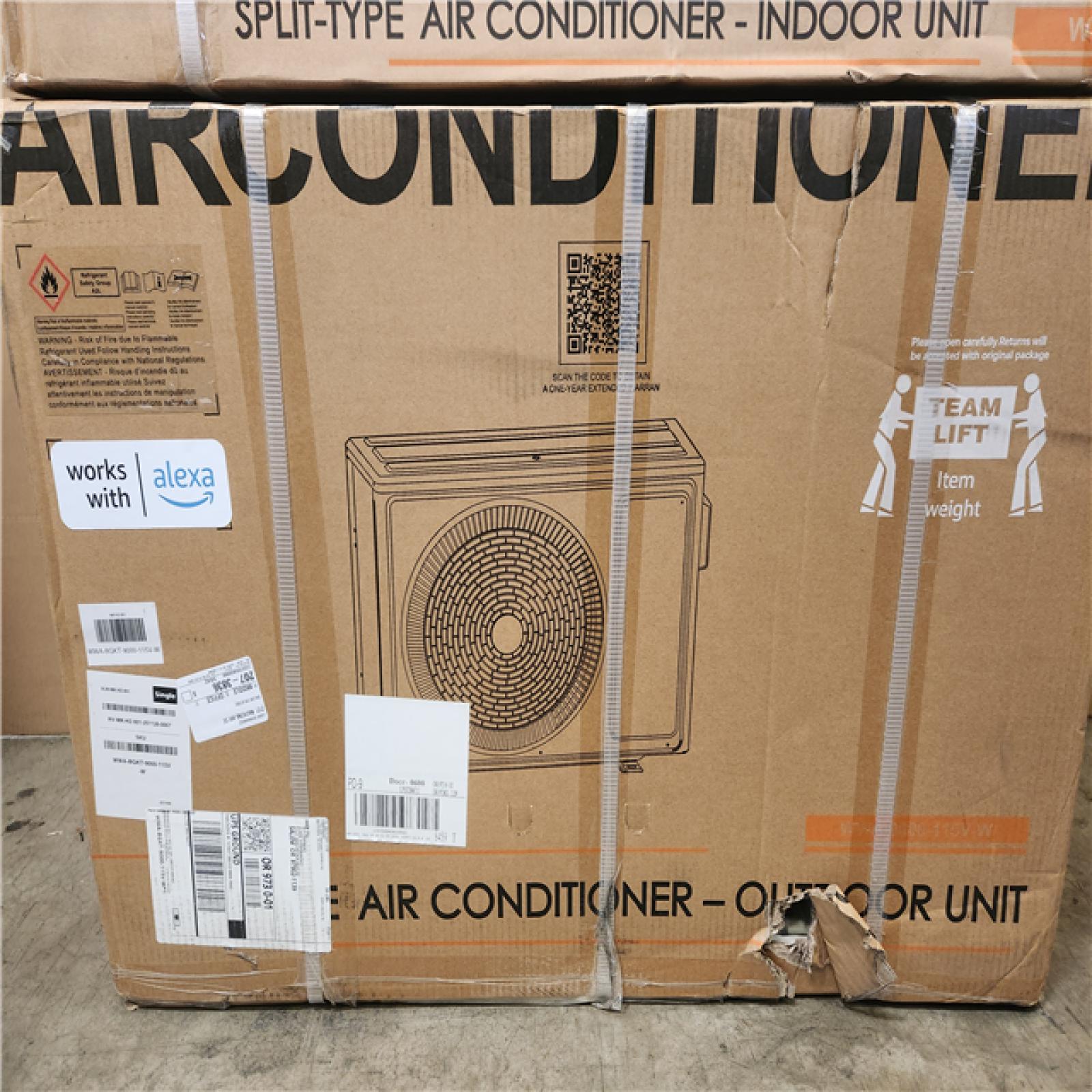 Phoenix NEW TMWINGS 9000BTU Mini Split Air Conditioner and Heater 115-Volt Wall-Mounted AC Unit Wifi Enabled Works w/Alexa Cools 750 sq. ft.