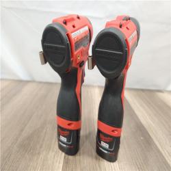 AS-IS- Milwaukee M12 Cordless Brushless 2 Tool Combo Kit