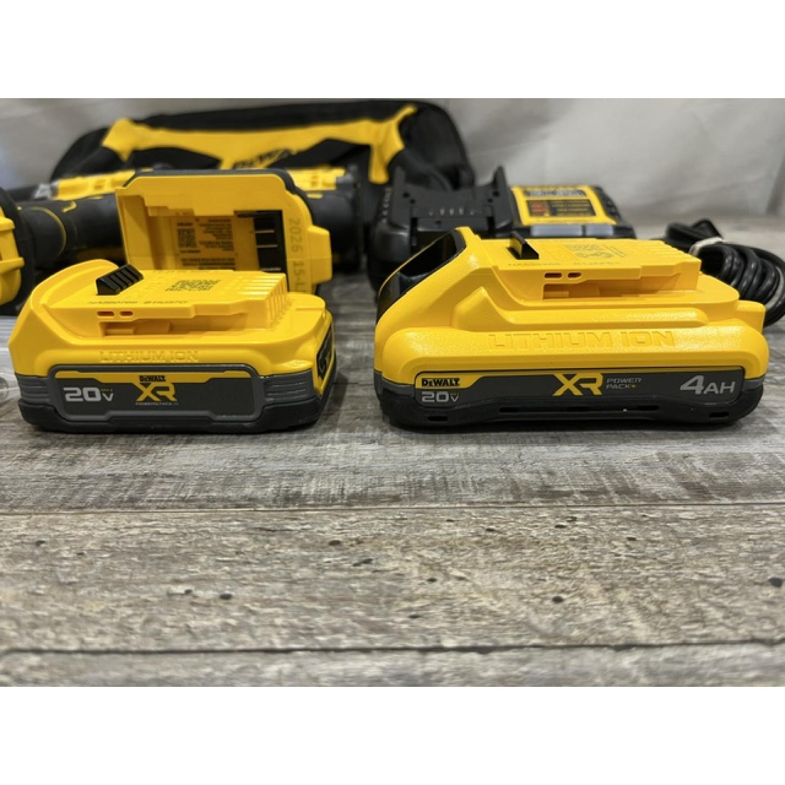 AS-IS DEWALT 20V XR Lithium-Ion Cordless 2-Tool Combo Kit