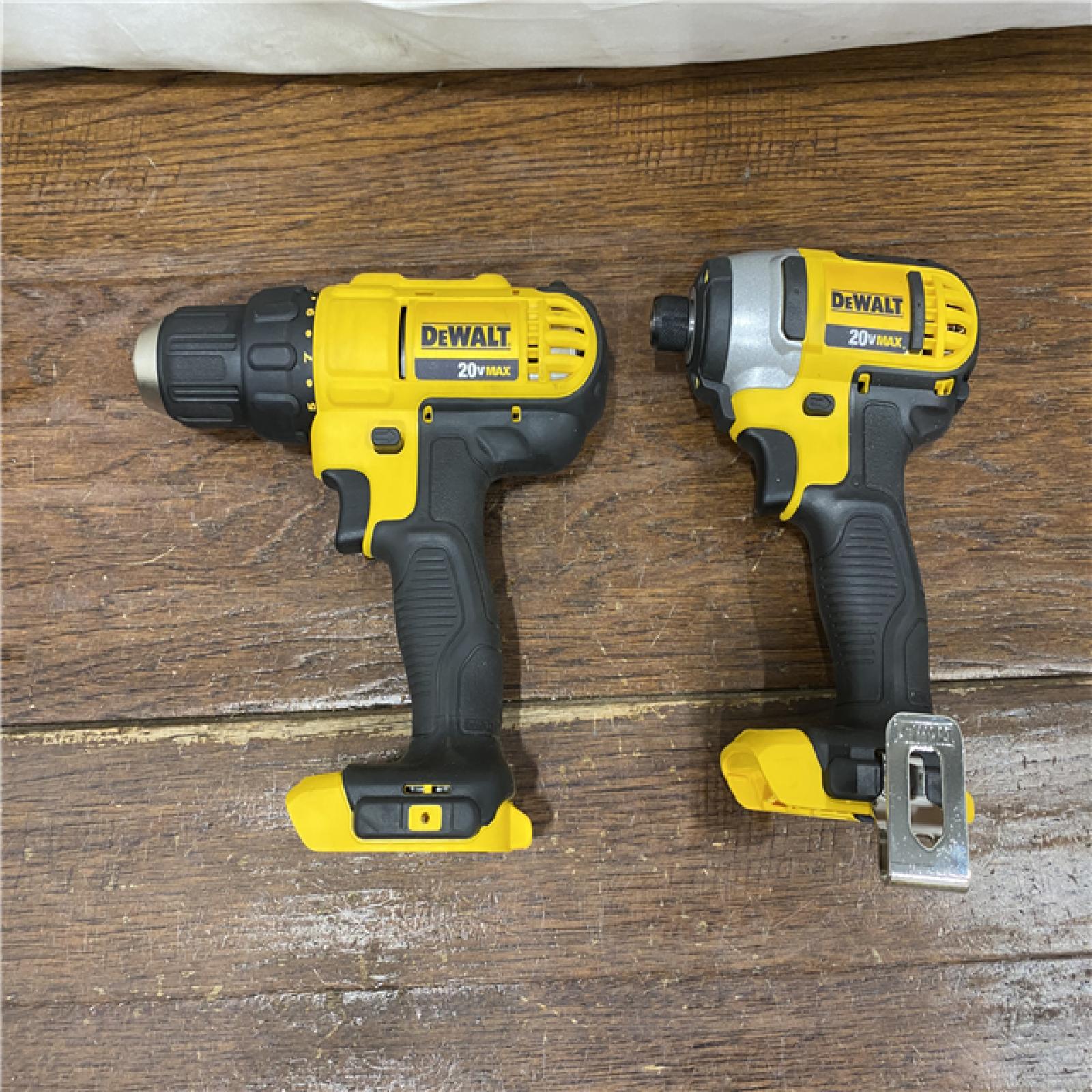 AS-IS DeWALTA® 20V MAX Cordless Drill Driver/Impact Driver Combo Kit 1.3 Ah Lithium Ion