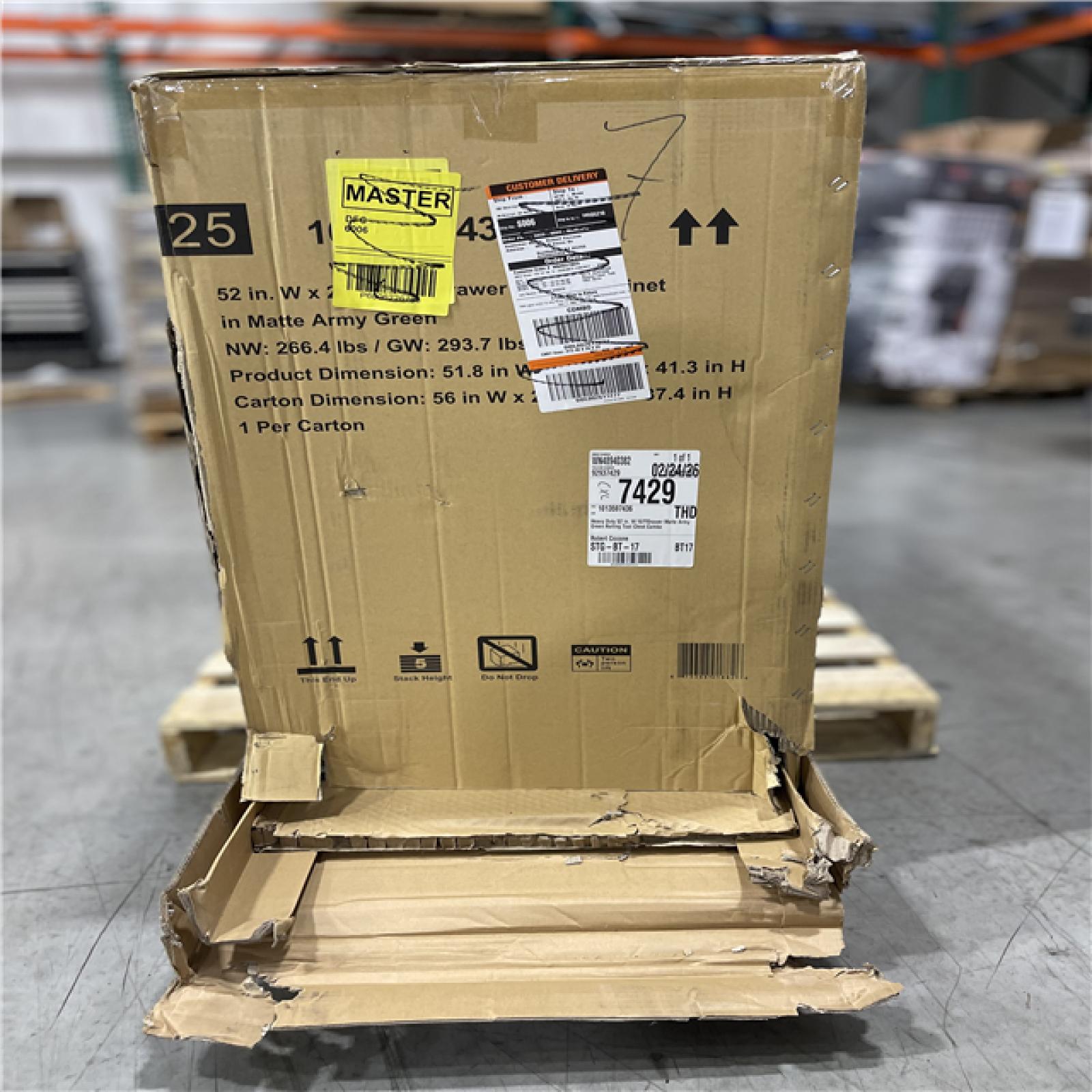 DALLAS LOCATION - HUSKY 52IN WORKBENCH MATTE GREEN