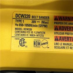 AS-IS DEWALT 20V MAX* XR Brushless Cordless Belt Sander (Tool-Only)