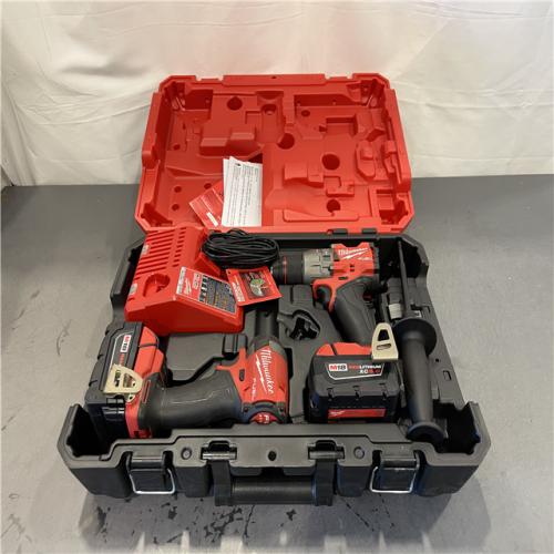 AS-IS - MILWAUKEE FUEL 18V Lithium-Ion Brushless Cordless Hammer Drill and Impact Driver Combo Kit