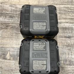 AS-IS DEWALT 20V XR Lithium-Ion Starter Pack with 8.0 Ah and 4.0 Ah Battery Packs and Charger